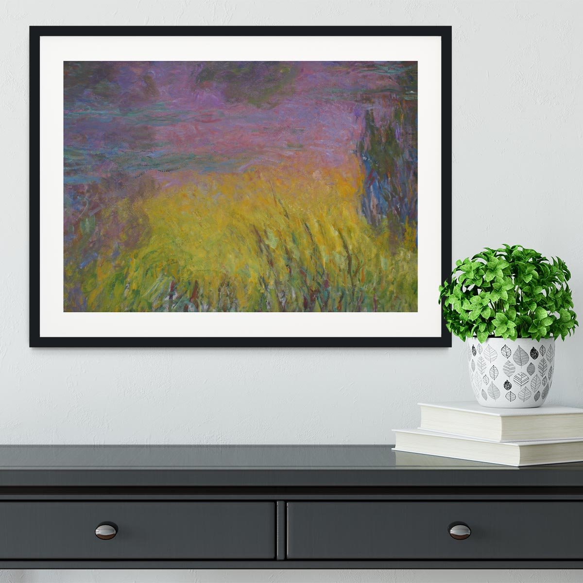 Water Lillies 12 by Monet Framed Print - Canvas Art Rocks - 1