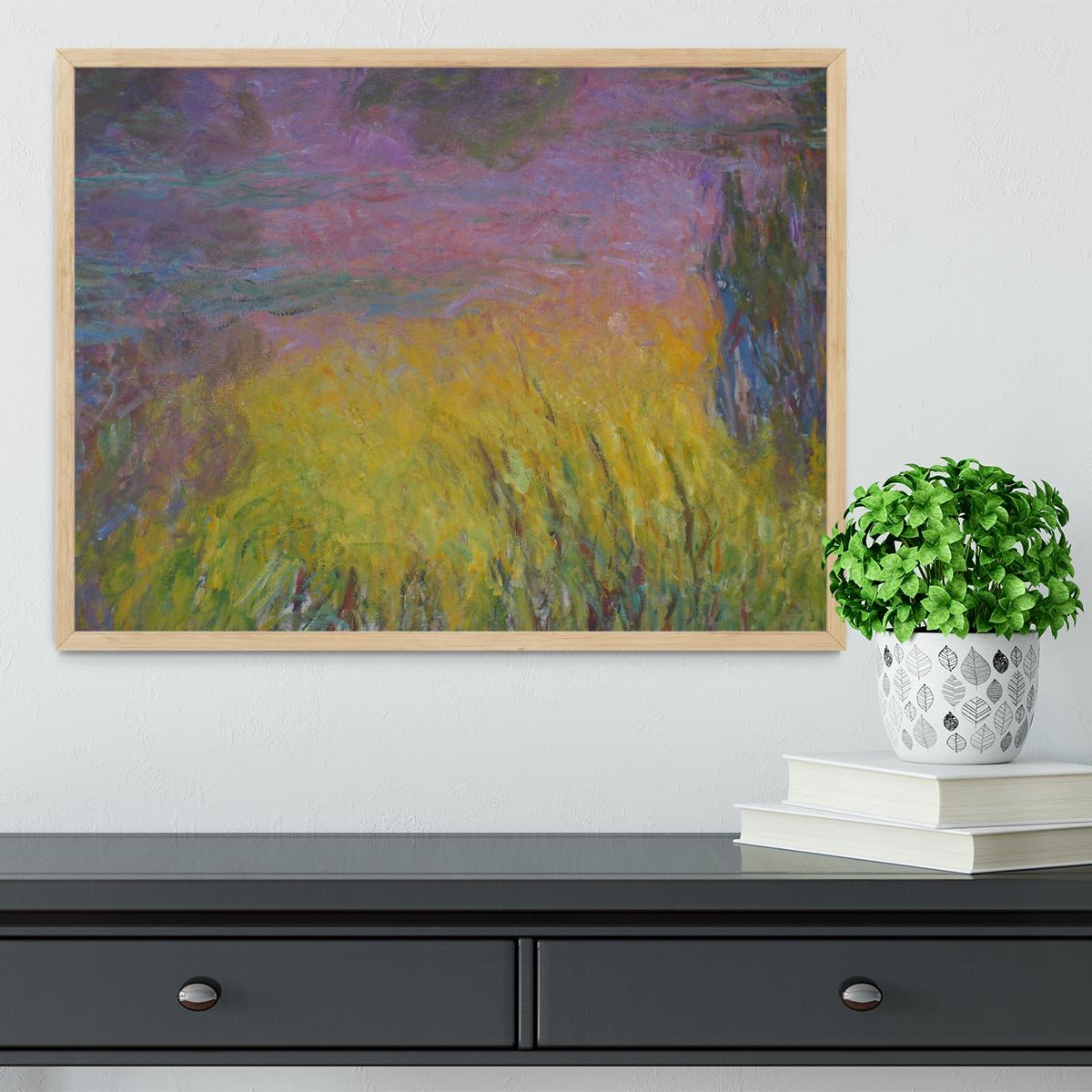 Water Lillies 12 by Monet Framed Print - Canvas Art Rocks - 4