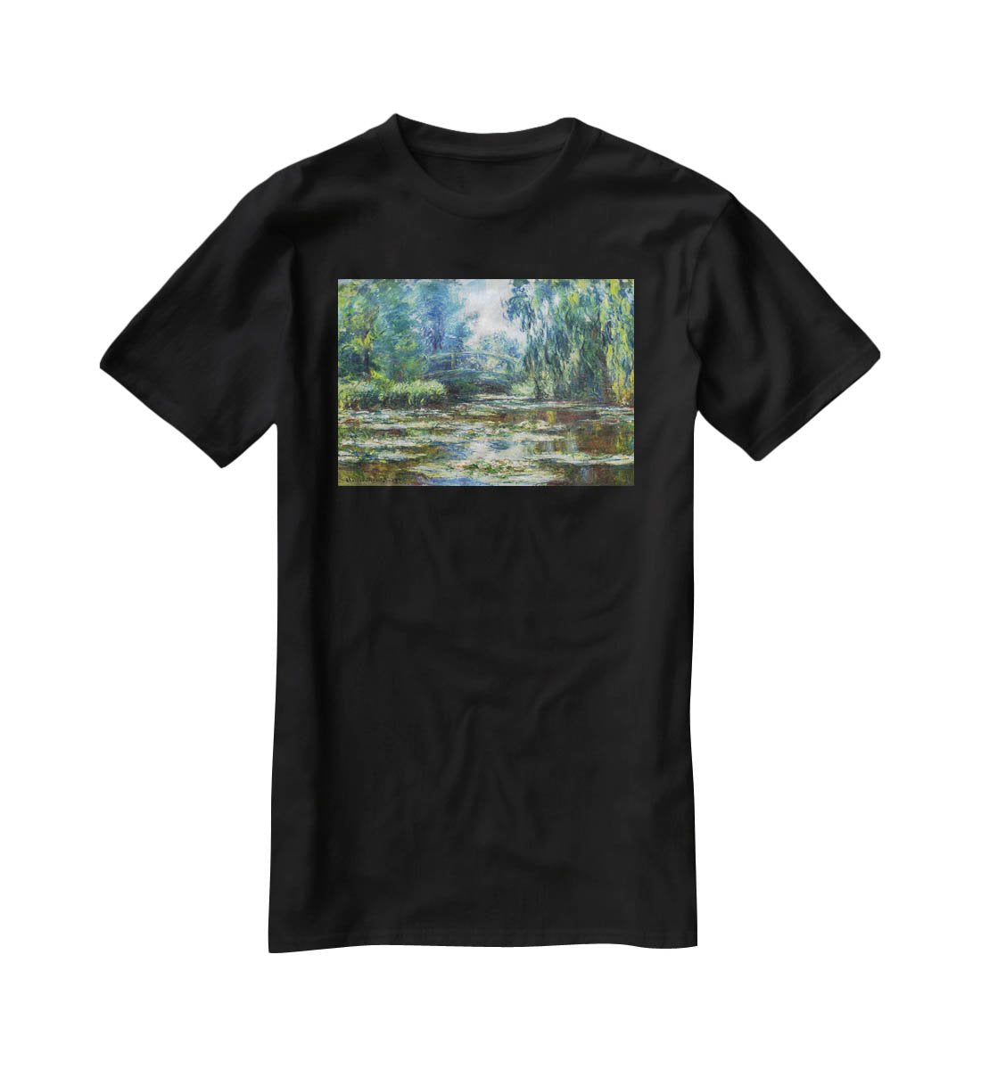 Water Lillies in Monets Garden by Monet T-Shirt - Canvas Art Rocks - 1
