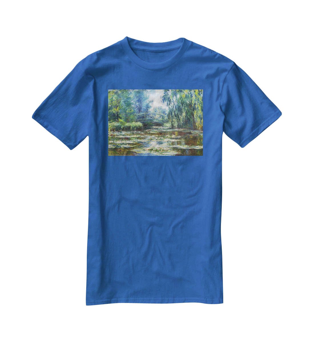 Water Lillies in Monets Garden by Monet T-Shirt - Canvas Art Rocks - 2