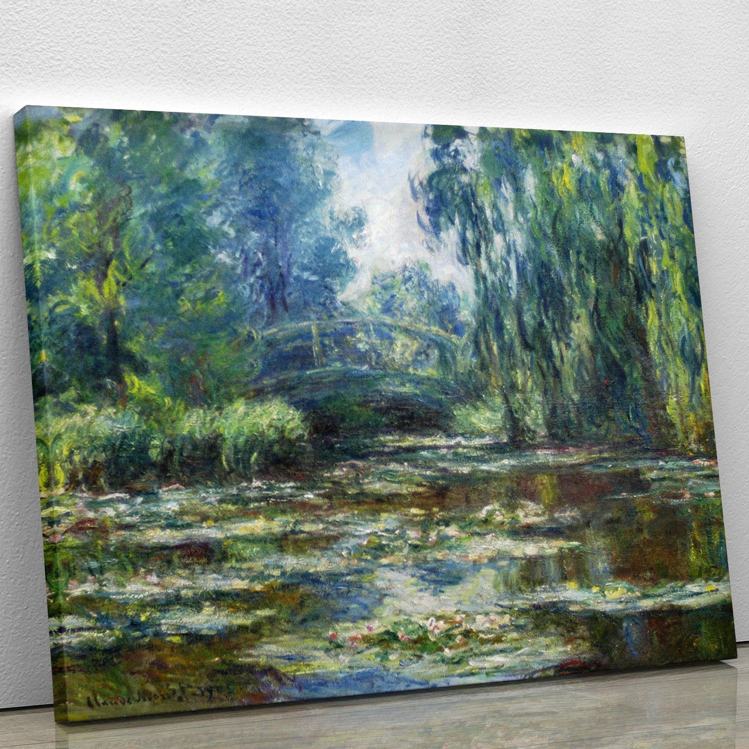 Water Lillies in Monets Garden by Monet Canvas Print or Poster