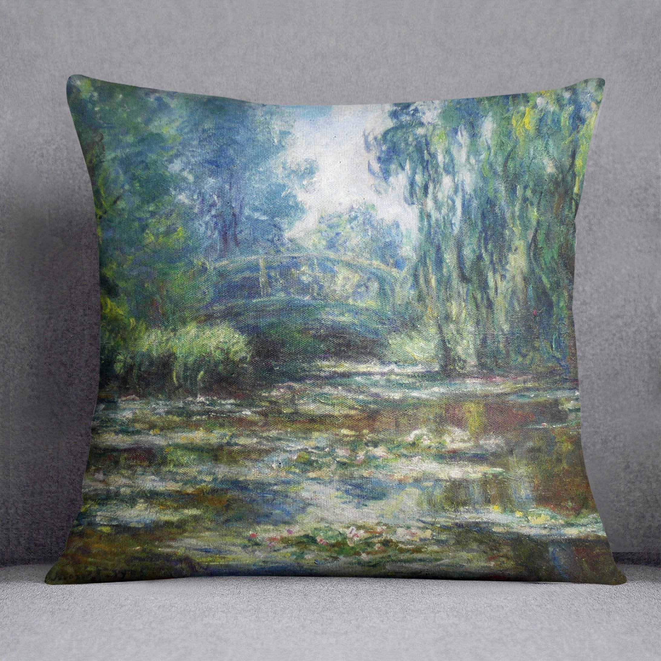 Water Lillies in Monets Garden by Monet Throw Pillow