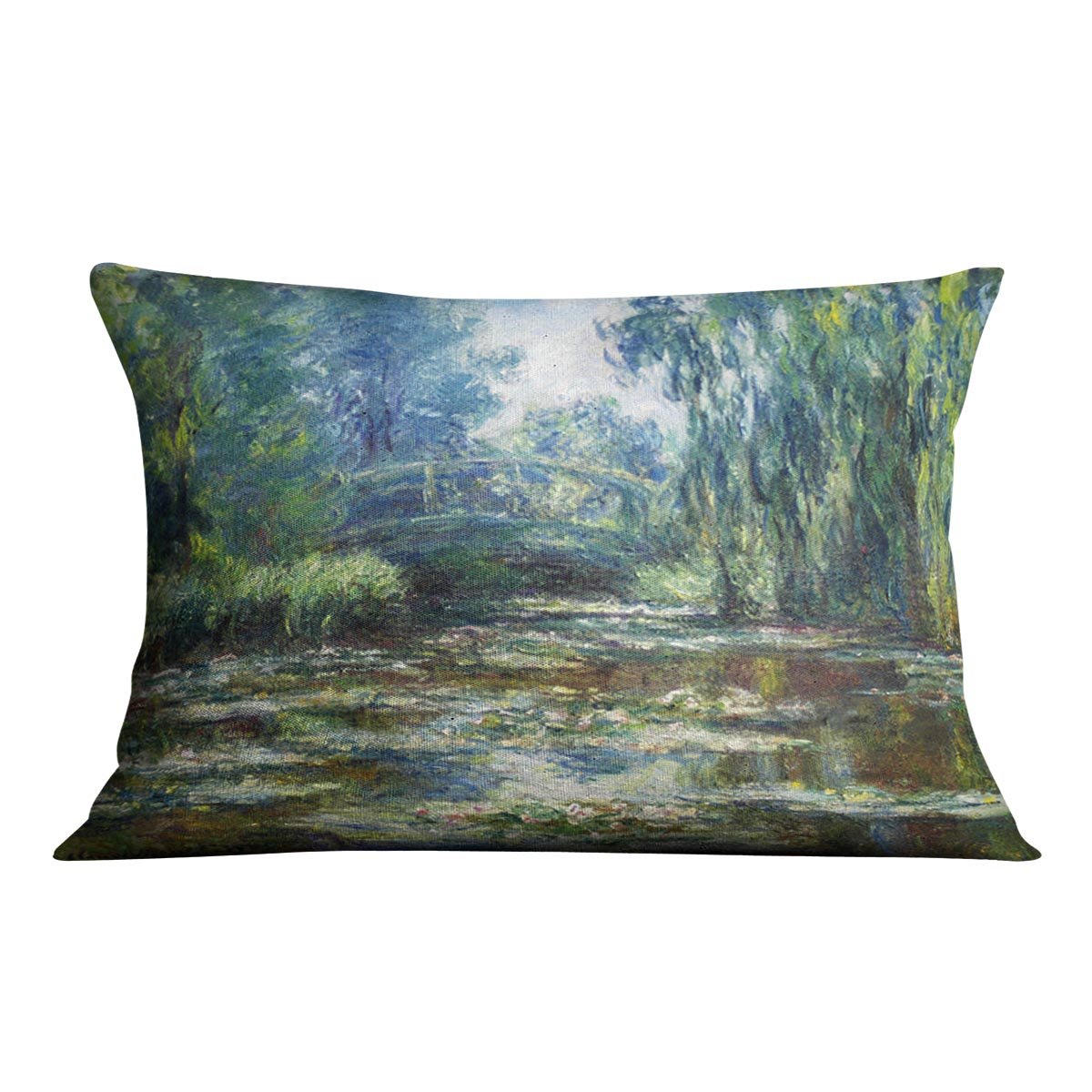 Water Lillies in Monets Garden by Monet Throw Pillow