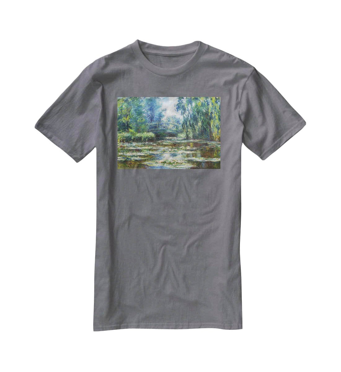 Water Lillies in Monets Garden by Monet T-Shirt - Canvas Art Rocks - 3