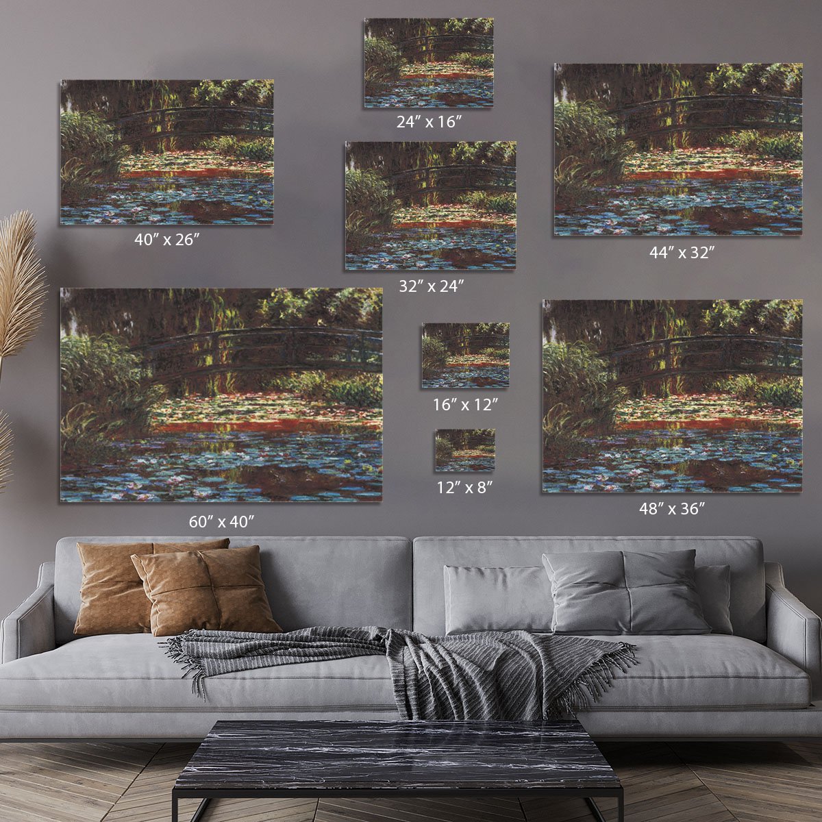 Water Lily Pond 1 by Monet Canvas Print or Poster