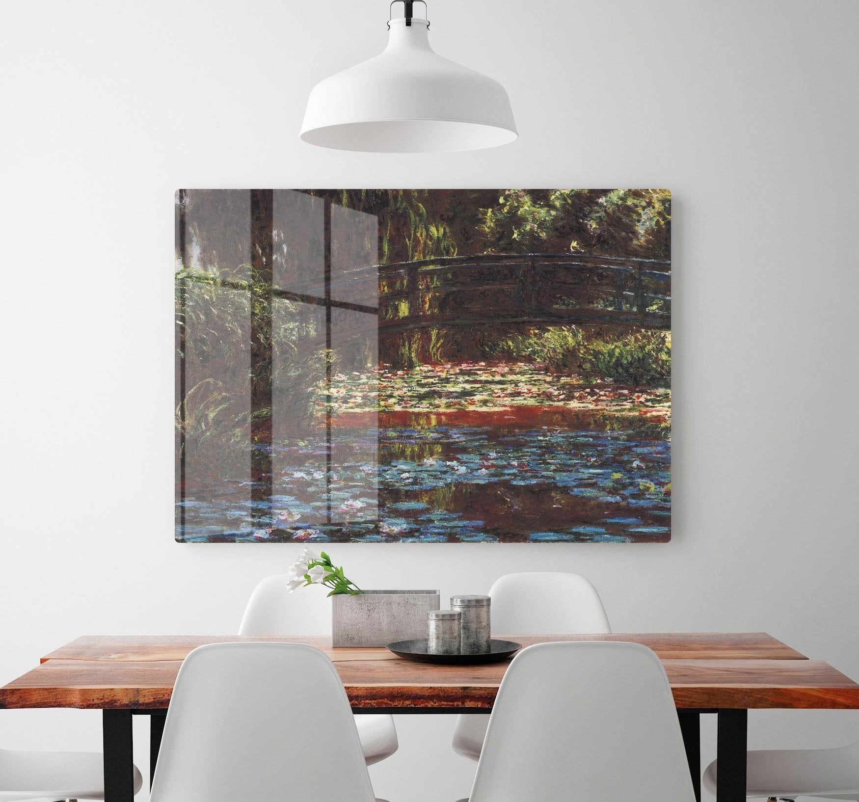 Water Lily Pond 1 by Monet HD Metal Print