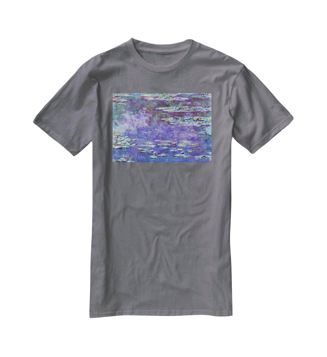 Water Lily Pond 3 by Monet T-Shirt - Canvas Art Rocks - 3