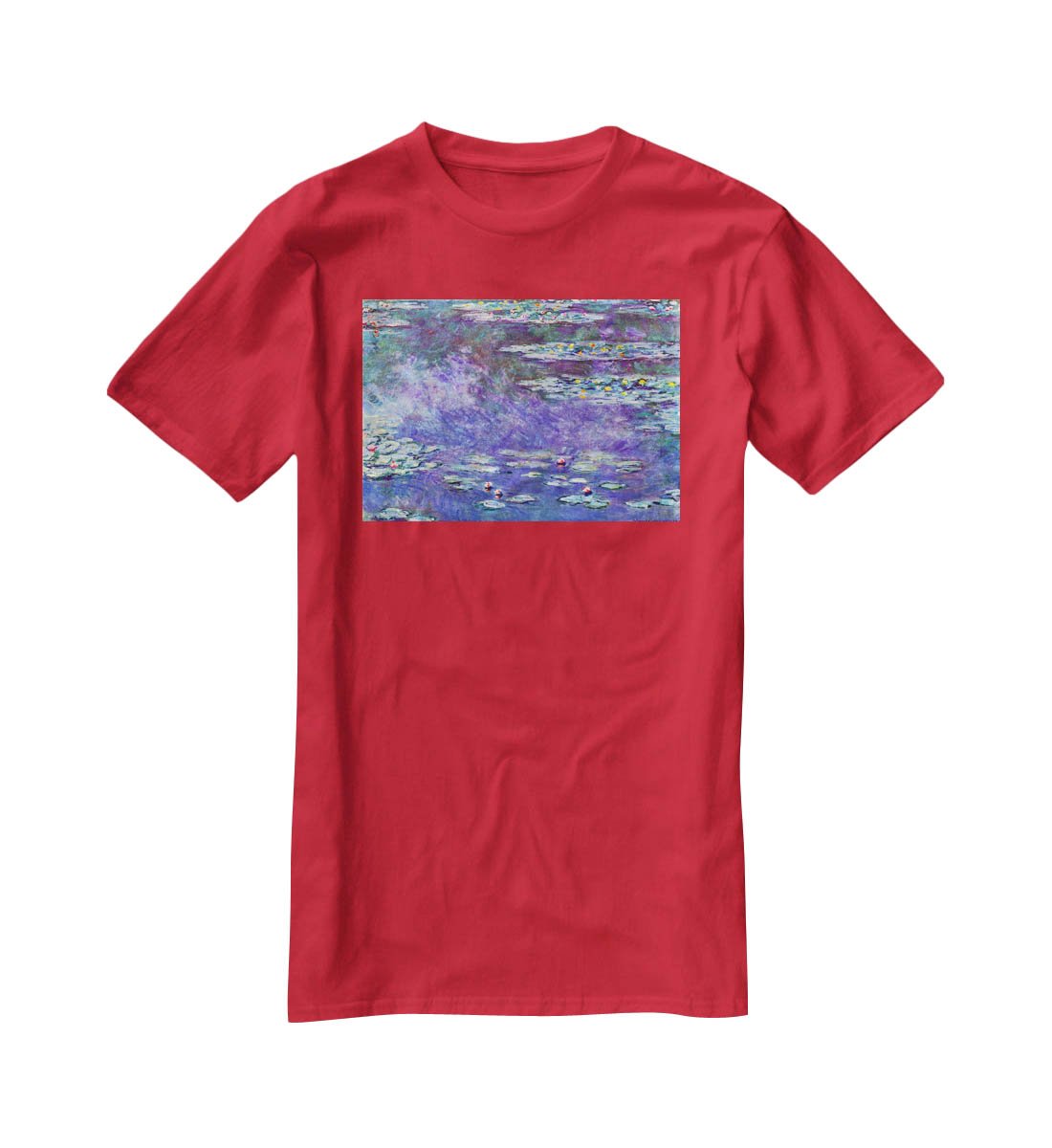 Water Lily Pond 3 by Monet T-Shirt - Canvas Art Rocks - 4