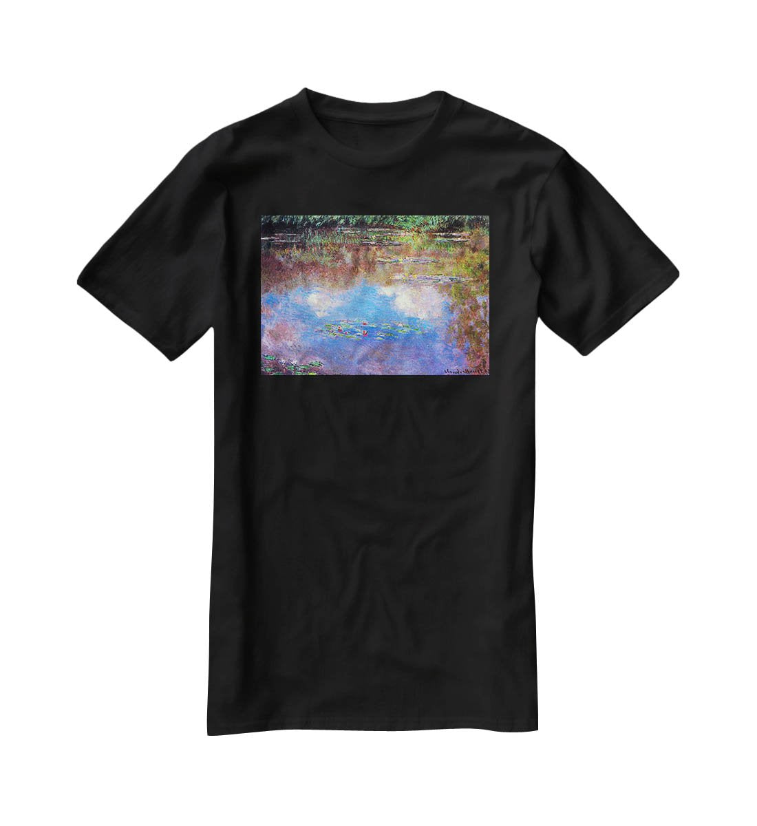 Water Lily Pond 4 by Monet T-Shirt - Canvas Art Rocks - 1