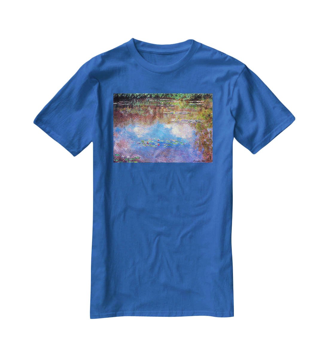Water Lily Pond 4 by Monet T-Shirt - Canvas Art Rocks - 2