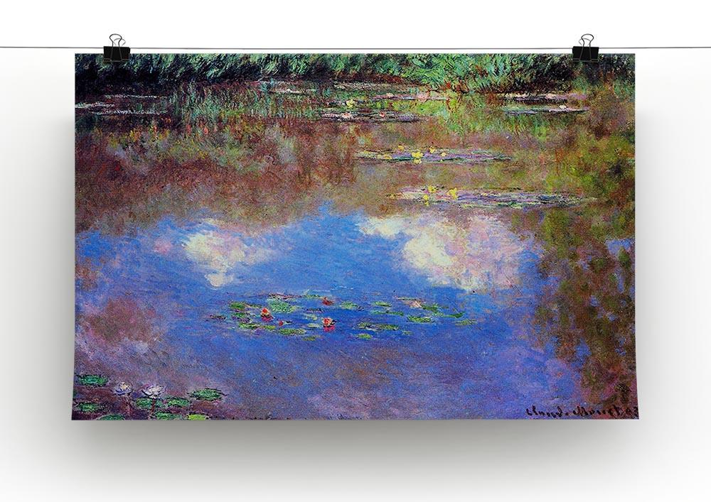 Water Lily Pond 4 by Monet Canvas Print & Poster - Canvas Art Rocks - 2