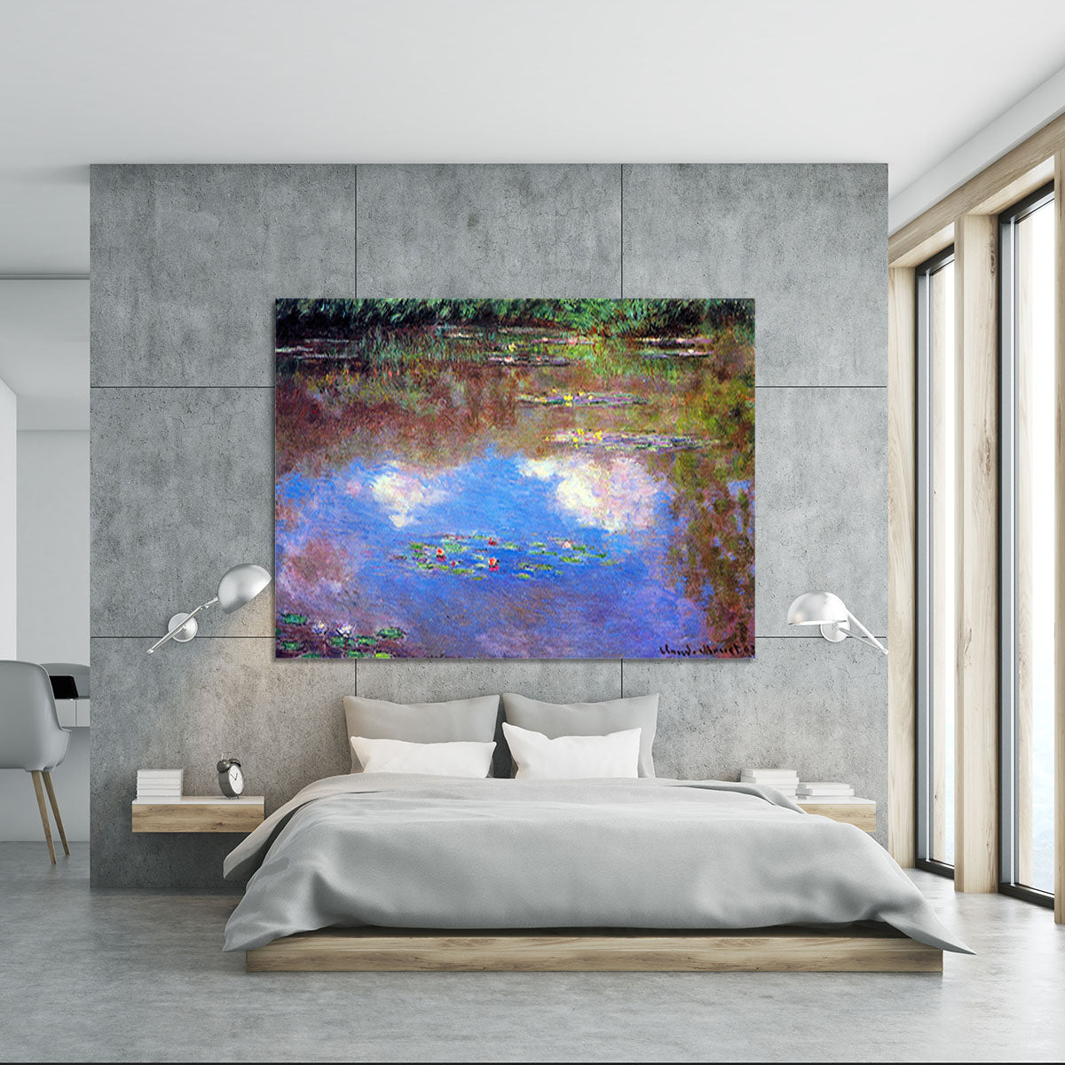 Water Lily Pond 4 by Monet Canvas Print or Poster - Canvas Art Rocks - 5