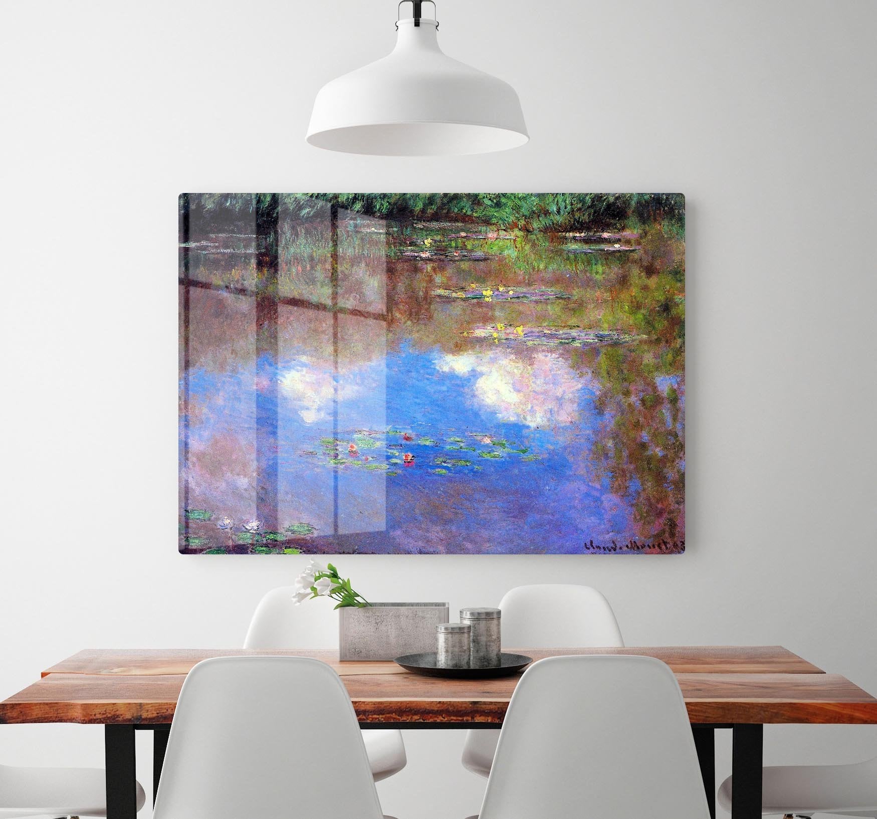 Water Lily Pond 4 by Monet HD Metal Print