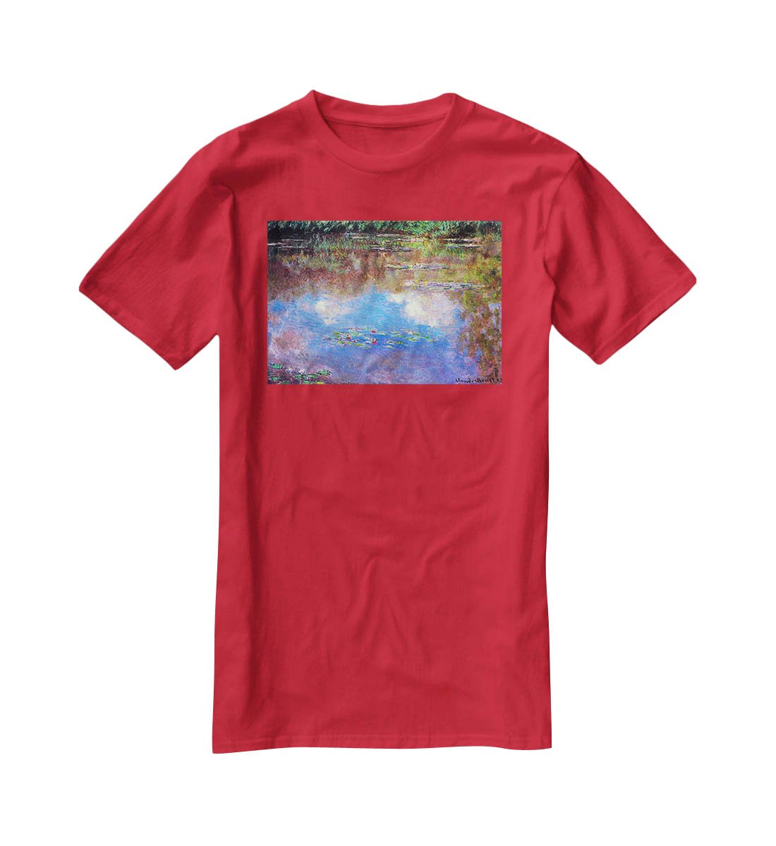Water Lily Pond 4 by Monet T-Shirt - Canvas Art Rocks - 4