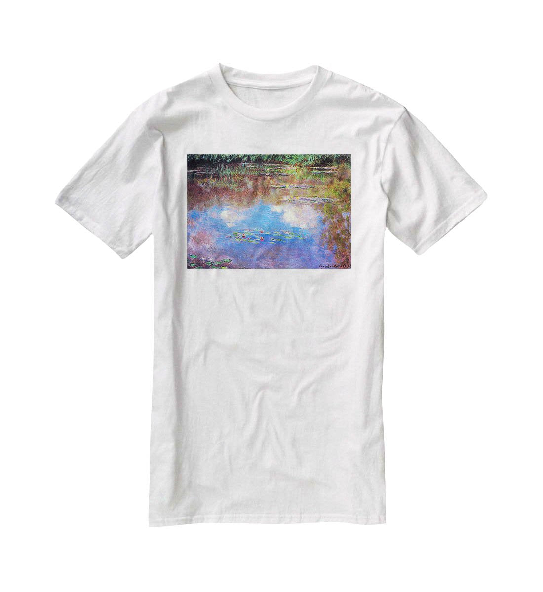 Water Lily Pond 4 by Monet T-Shirt - Canvas Art Rocks - 5