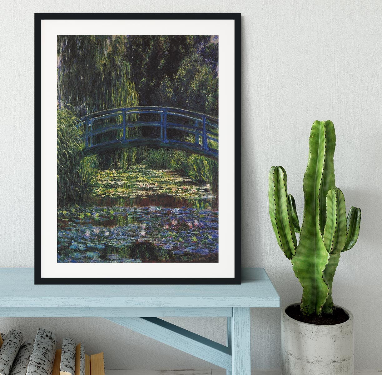 Water Lily Pond 6 by Monet Framed Print - Canvas Art Rocks - 1