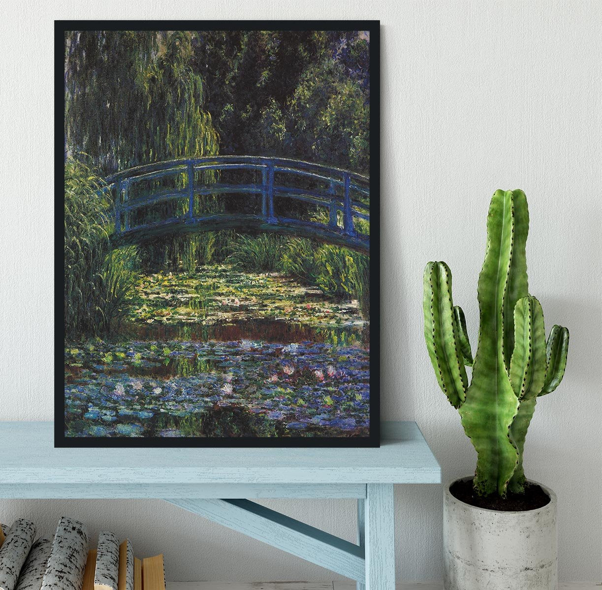 Water Lily Pond 6 by Monet Framed Print - Canvas Art Rocks - 2