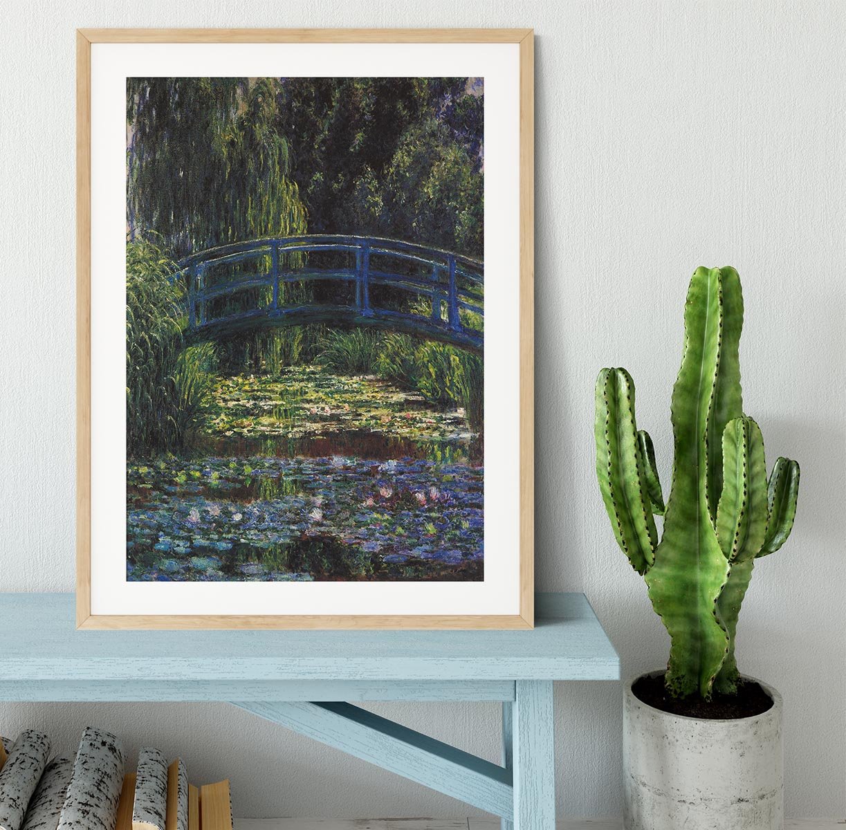 Water Lily Pond 6 by Monet Framed Print - Canvas Art Rocks - 3