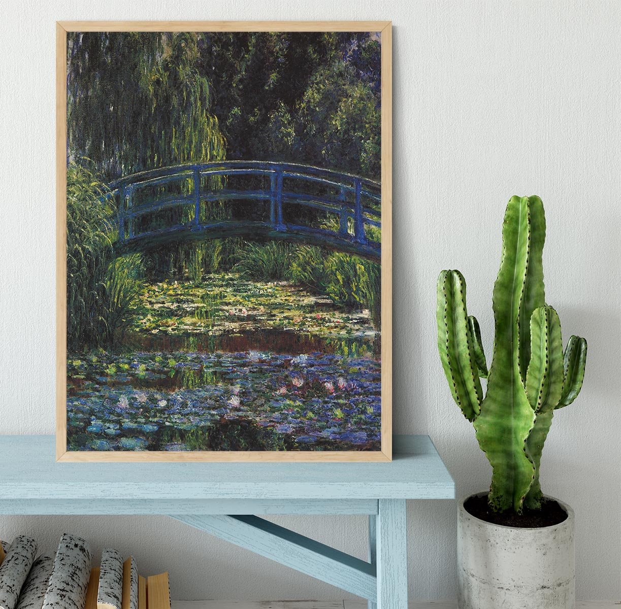 Water Lily Pond 6 by Monet Framed Print - Canvas Art Rocks - 4