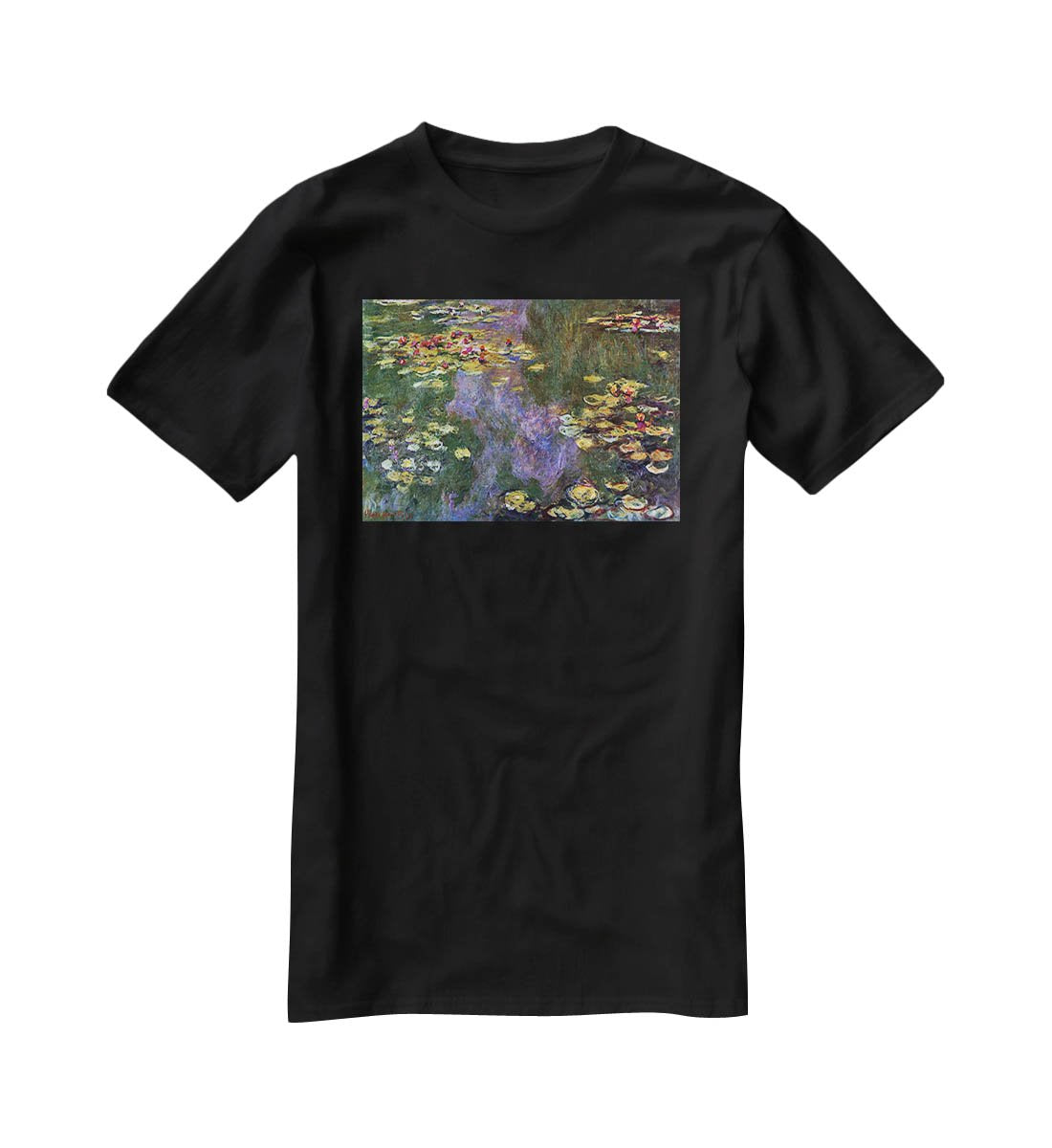 Water Lily Pond Giverny by Monet T-Shirt - Canvas Art Rocks - 1