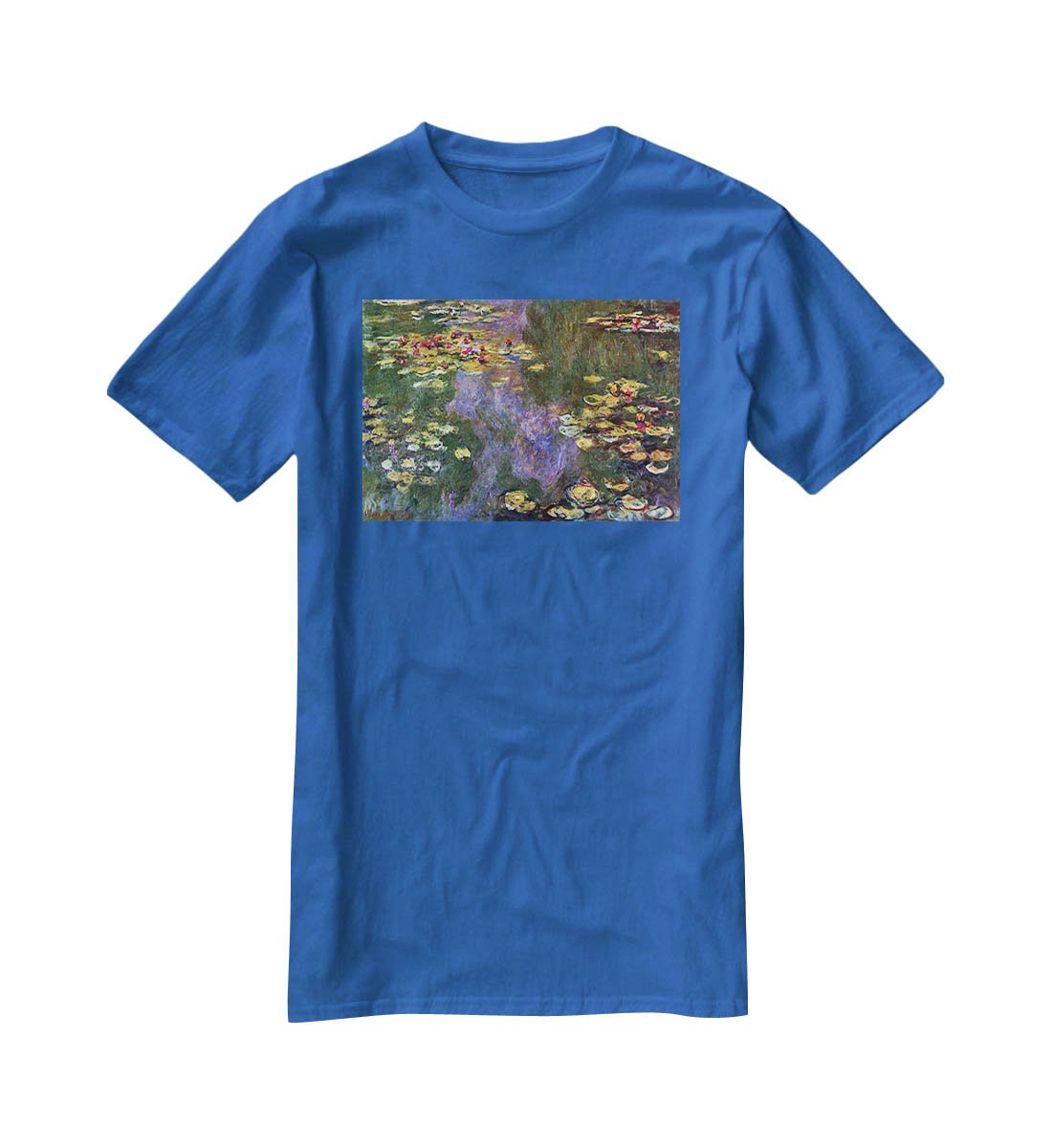 Water Lily Pond Giverny by Monet T-Shirt - Canvas Art Rocks - 2