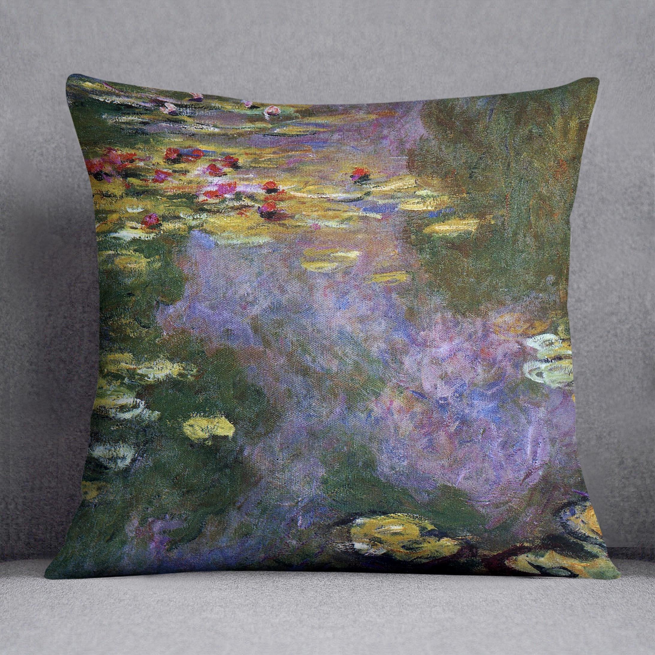 Water Lily Pond Giverny by Monet Throw Pillow