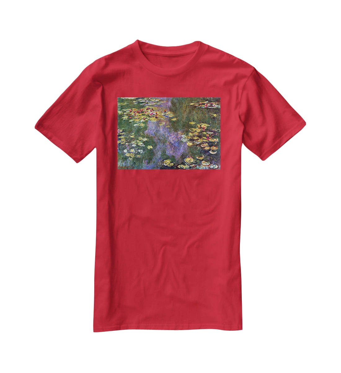 Water Lily Pond Giverny by Monet T-Shirt - Canvas Art Rocks - 4