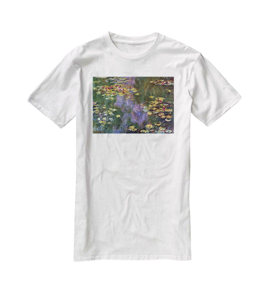 Water Lily Pond Giverny by Monet T-Shirt - Canvas Art Rocks - 5
