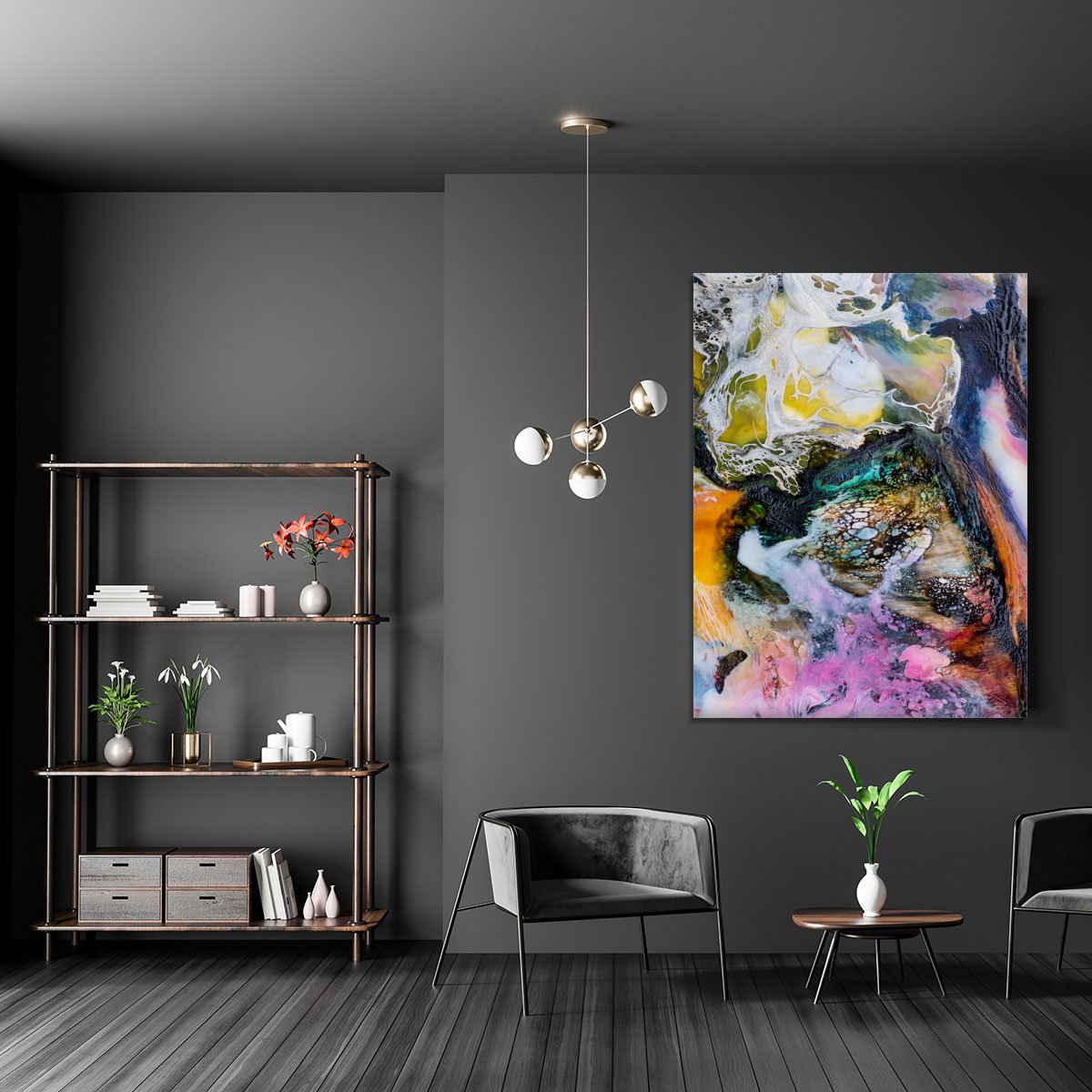 Water Painting Canvas Print or Poster