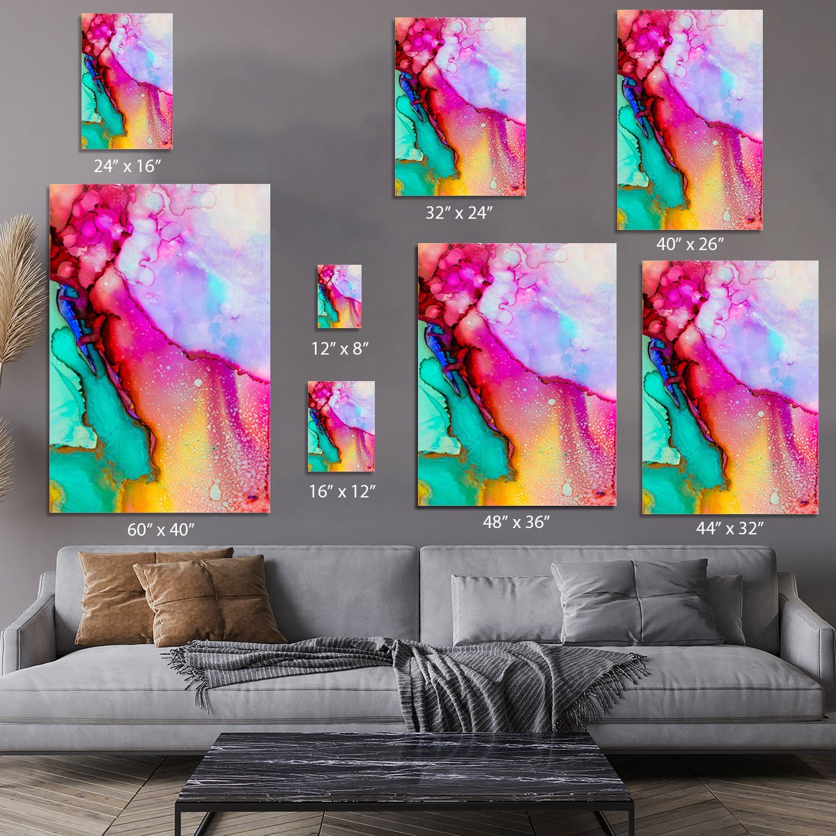 Water Painting Version 2 Canvas Print or Poster