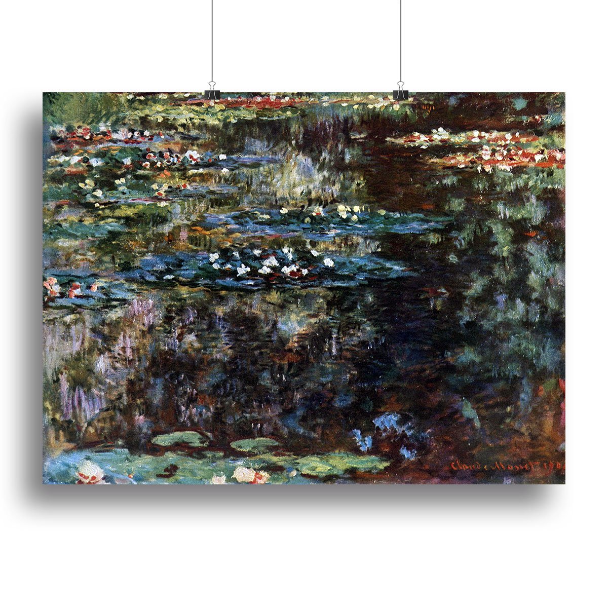 Water garden at Giverny by Monet Canvas Print or Poster