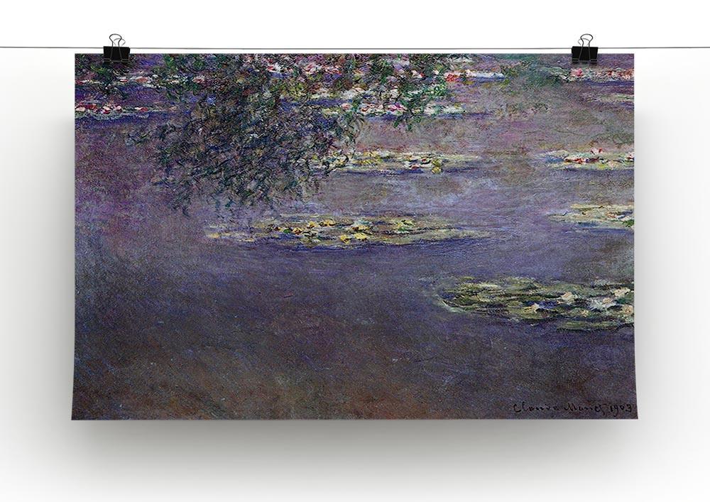 Water lilies water landscape 1 by Monet Canvas Print & Poster - Canvas Art Rocks - 2