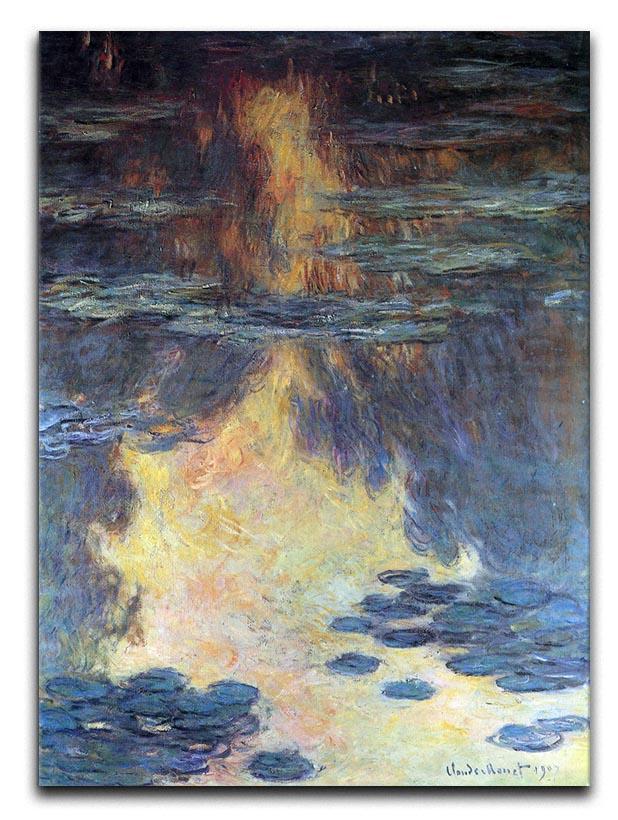 Water lilies water landscape 2 by Monet Canvas Print & Poster  - Canvas Art Rocks - 1