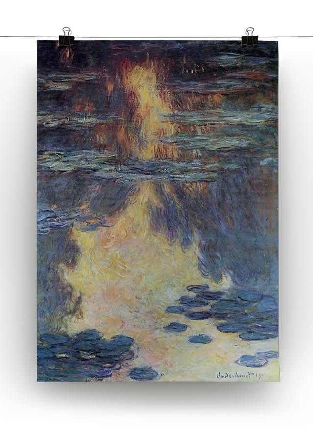 Water lilies water landscape 2 by Monet Canvas Print & Poster - Canvas Art Rocks - 2