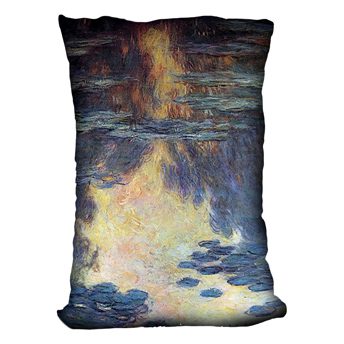 Water lilies water landscape 2 by Monet Throw Pillow