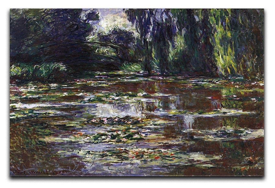 Water lilies water landscape 3 by Monet Canvas Print & Poster  - Canvas Art Rocks - 1