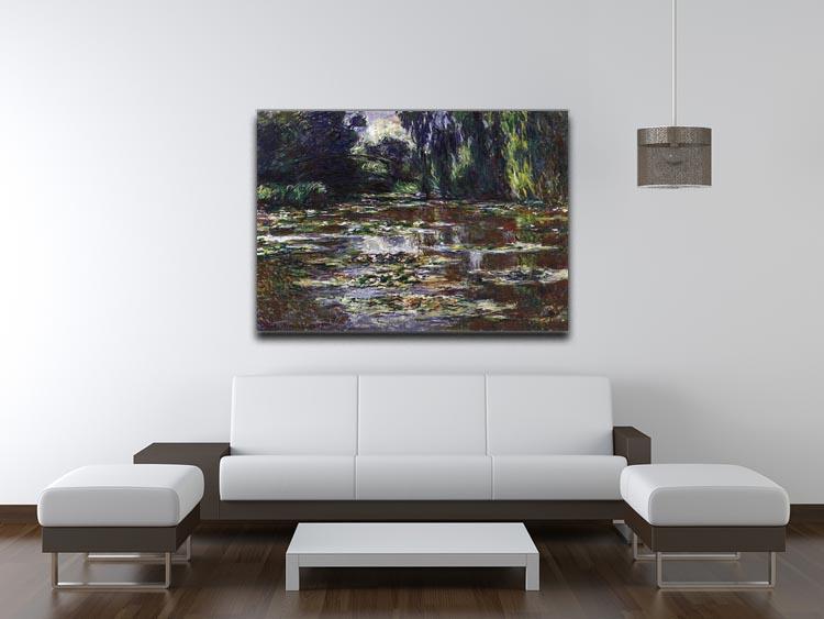 Water lilies water landscape 3 by Monet Canvas Print & Poster - Canvas Art Rocks - 4