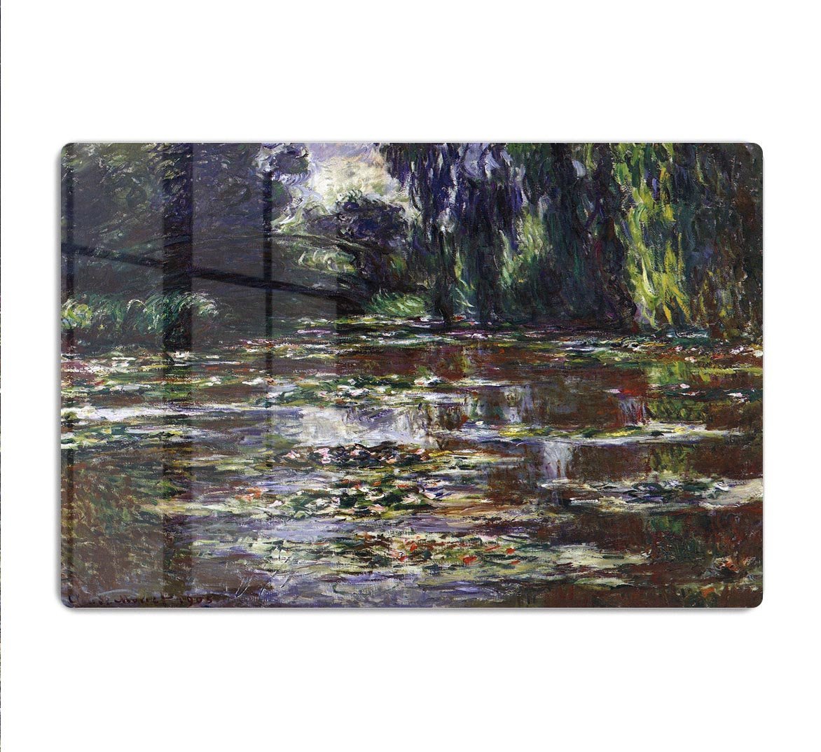 Water lilies water landscape 3 by Monet HD Metal Print