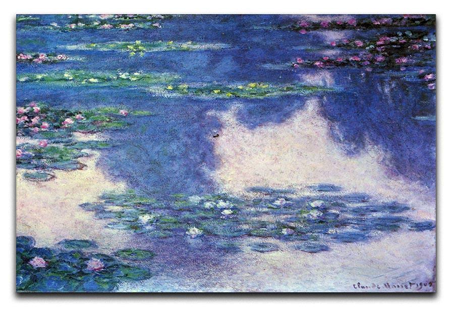 Water lilies water landscape 4 by Monet Canvas Print & Poster  - Canvas Art Rocks - 1