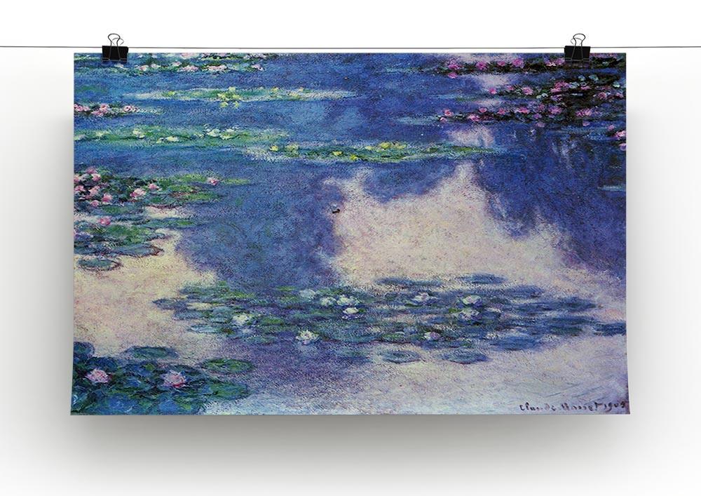 Water lilies water landscape 4 by Monet Canvas Print & Poster - Canvas Art Rocks - 2