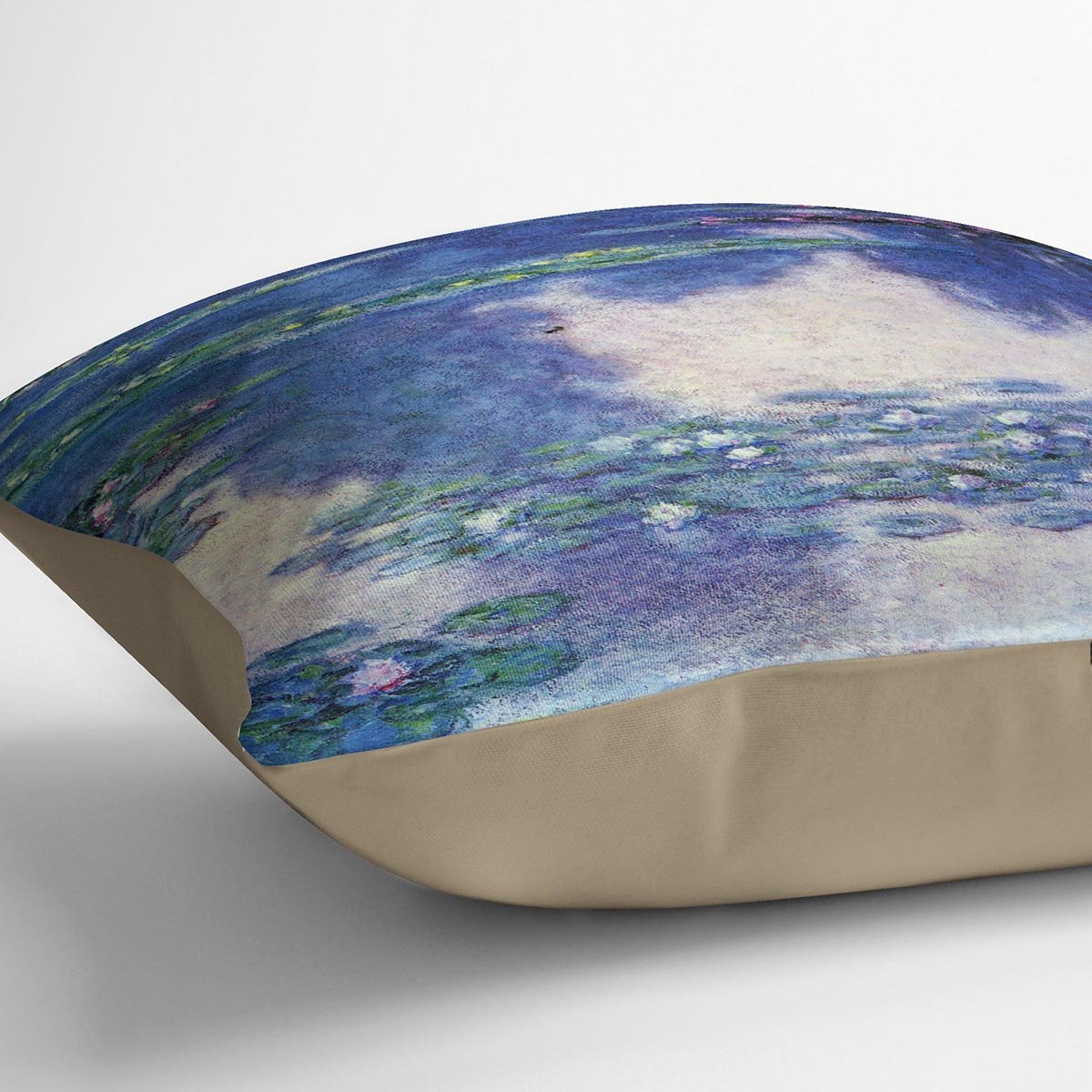 Water lilies water landscape 4 by Monet Throw Pillow