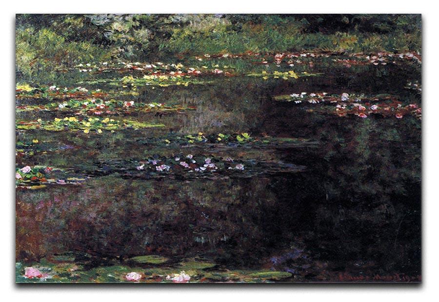 Water lilies water landscape 5 by Monet Canvas Print & Poster  - Canvas Art Rocks - 1