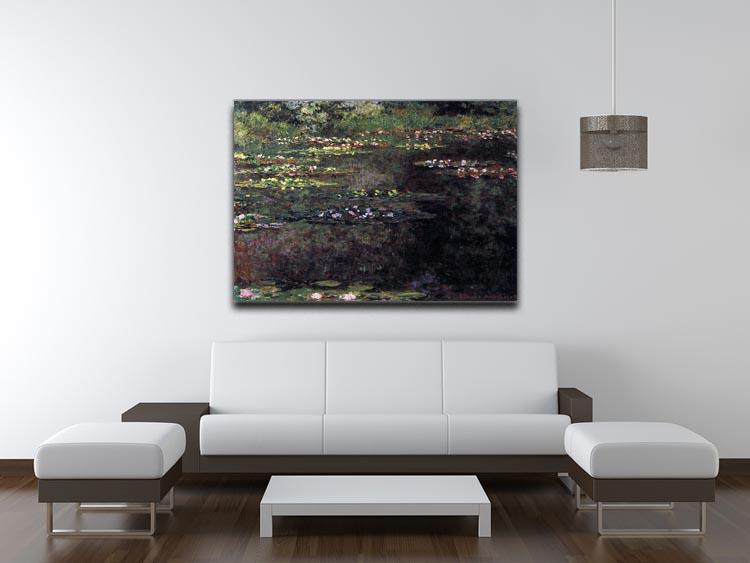 Water lilies water landscape 5 by Monet Canvas Print & Poster - Canvas Art Rocks - 4