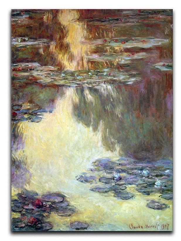 Water lilies water landscape 6 by Monet Canvas Print & Poster  - Canvas Art Rocks - 1