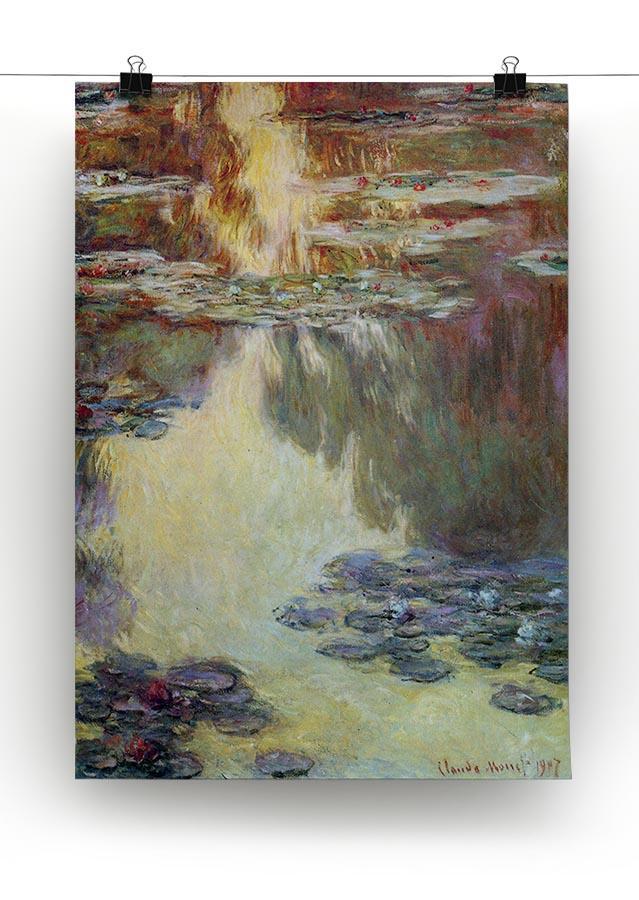 Water lilies water landscape 6 by Monet Canvas Print & Poster - Canvas Art Rocks - 2