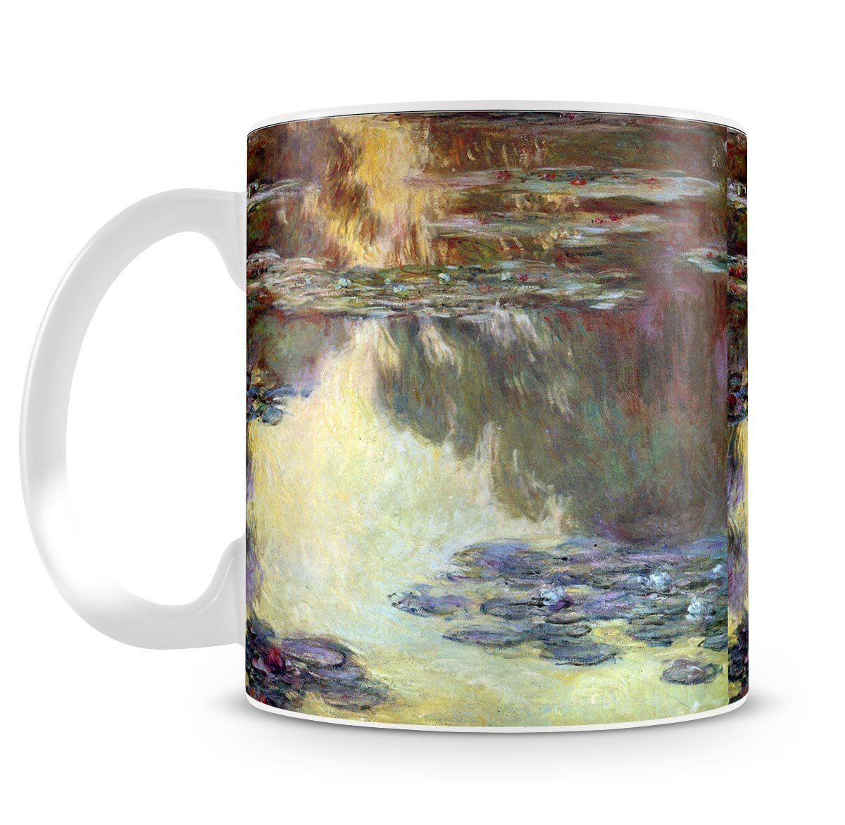 Water lilies water landscape 6 by Monet Mug - Canvas Art Rocks - 4