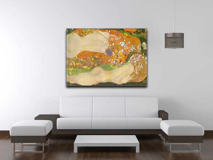 Water snakes friends II by Klimt Canvas Print or Poster - Canvas Art Rocks - 4