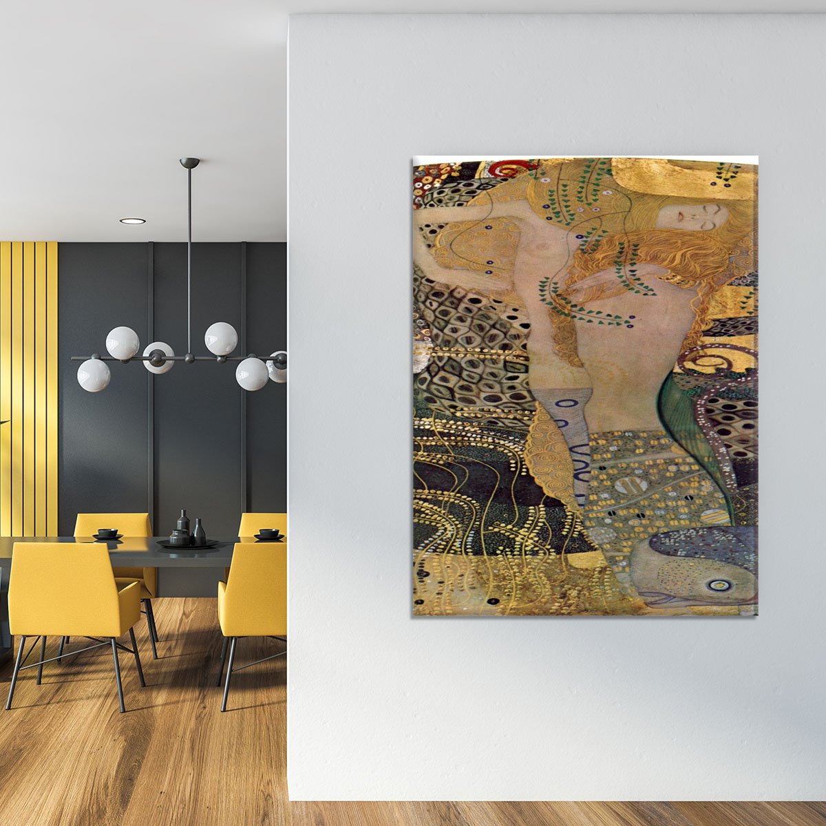 Water snakes friends I by Klimt Canvas Print or Poster
