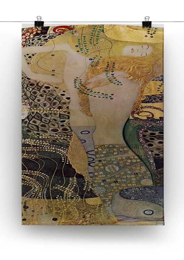 Water snakes friends I by Klimt Canvas Print or Poster - Canvas Art Rocks - 2