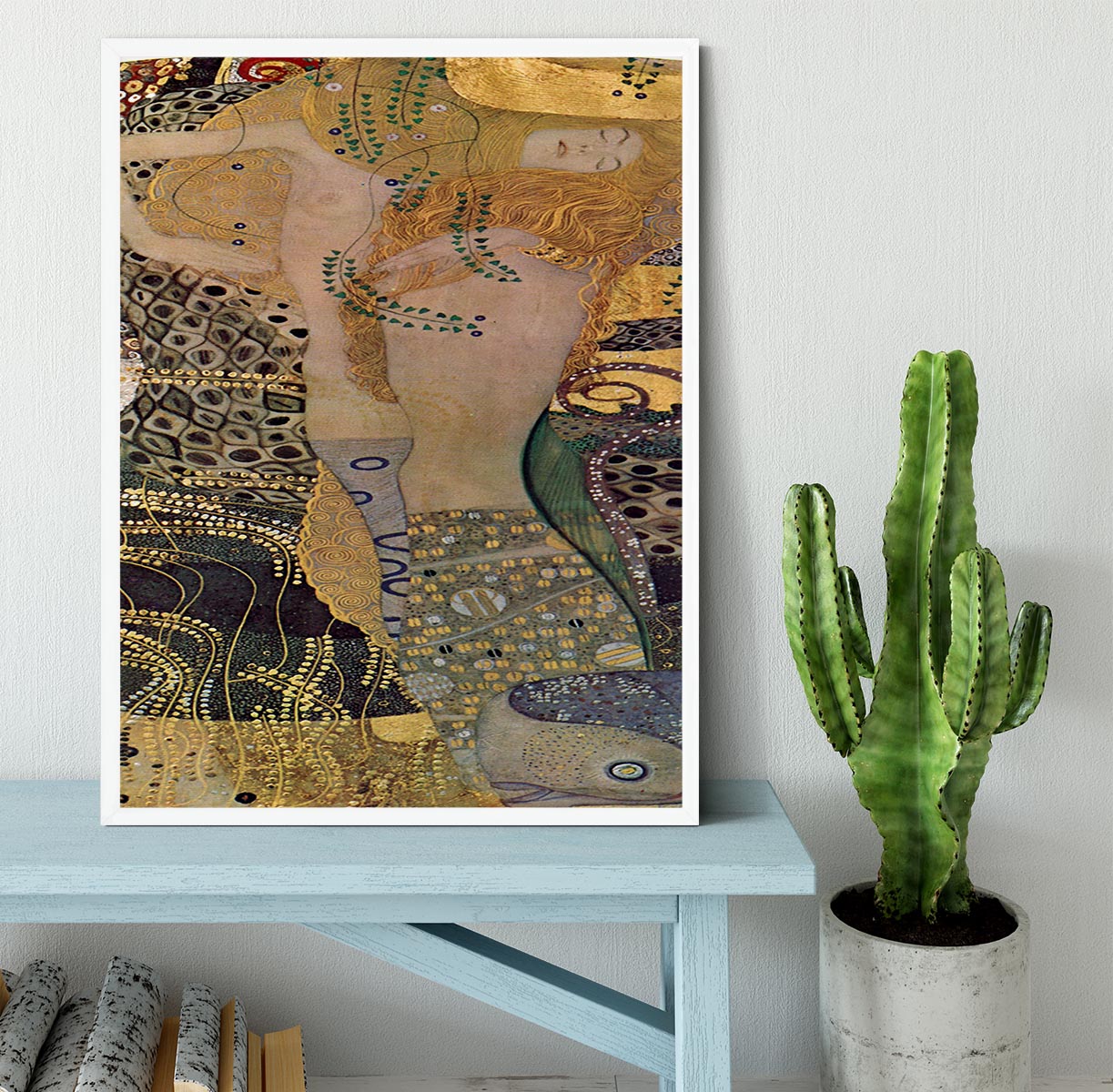 Water snakes friends I by Klimt Framed Print - Canvas Art Rocks -6